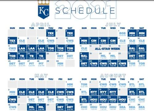 2021 Kansas City Royals Team Schedule Tickets Available 