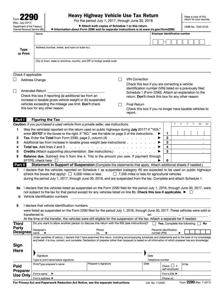 2290 Fill Out And Sign Printable PDF Template SignNow