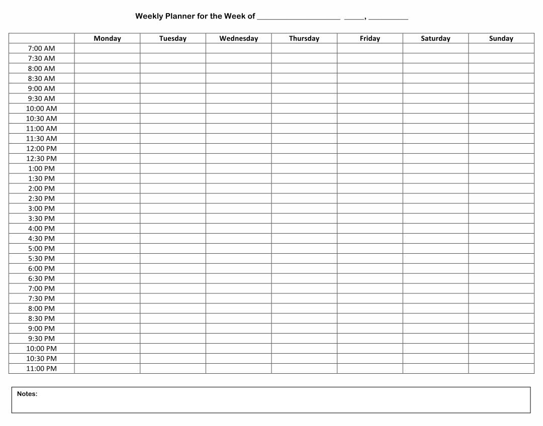 8 Best Hourly Day Planner Printable Pages Printablee