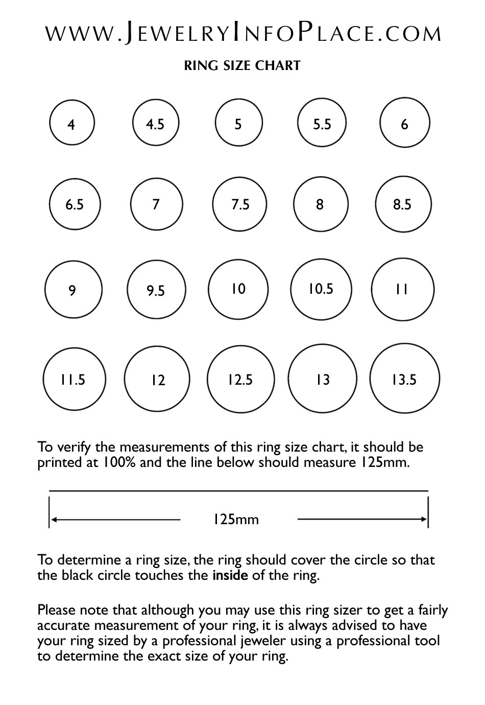 Agile Ring Size Printable Derrick Website