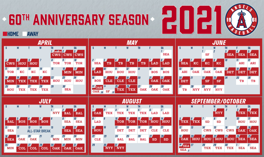 Angels Unveil Their Schedule For 2021 MLB Regular Season 