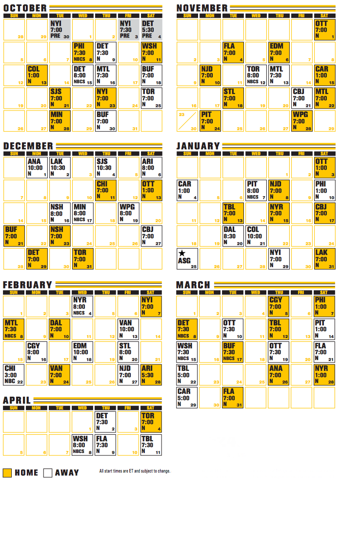 Bruins Schedule Printable - FreePrintableTM.com | FreePrintableTM.com