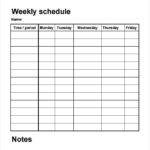 Blank Weekly Schedule Template How Blank Weekly Schedule