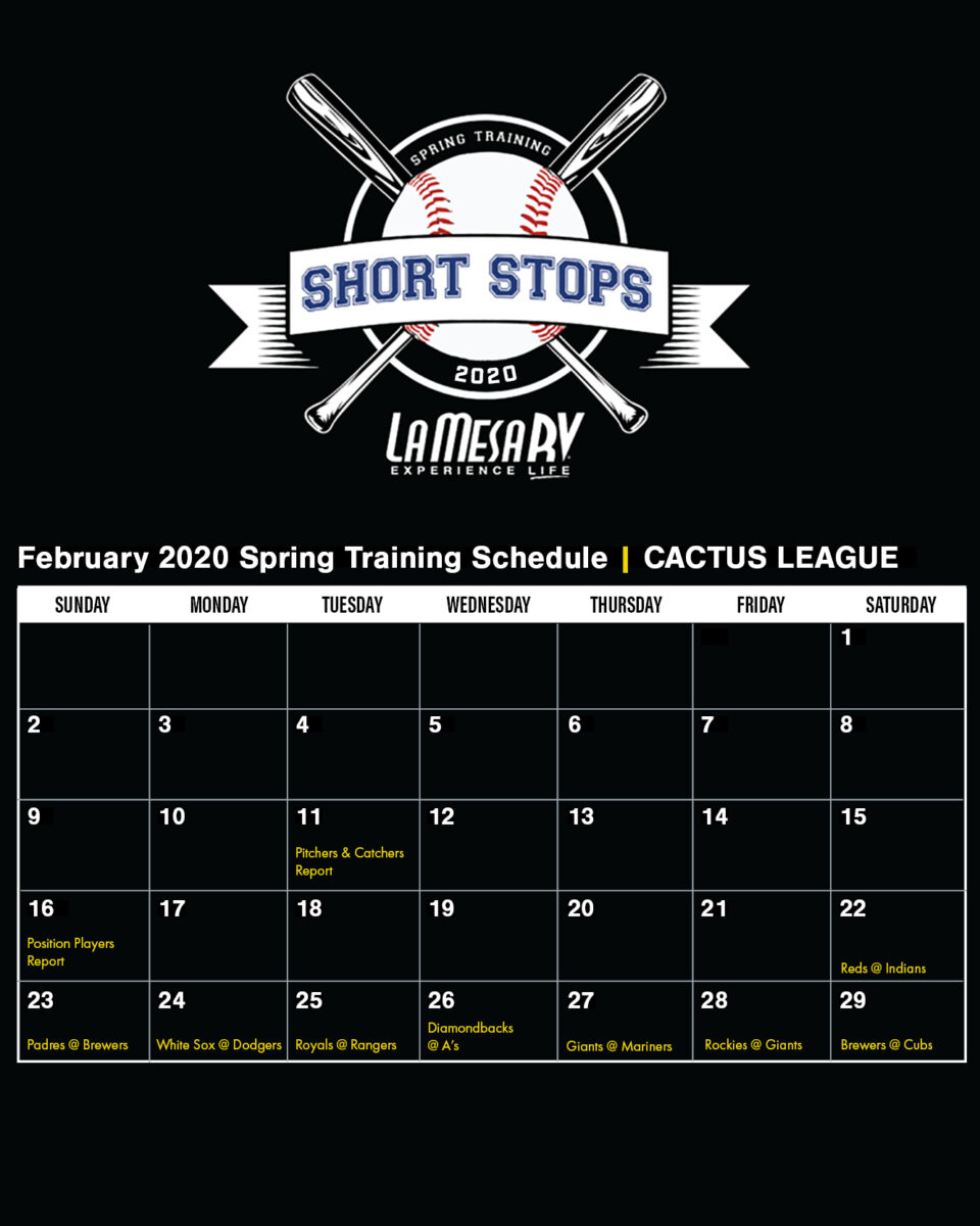 Cactus League Schedule Printable PrintableSchedule