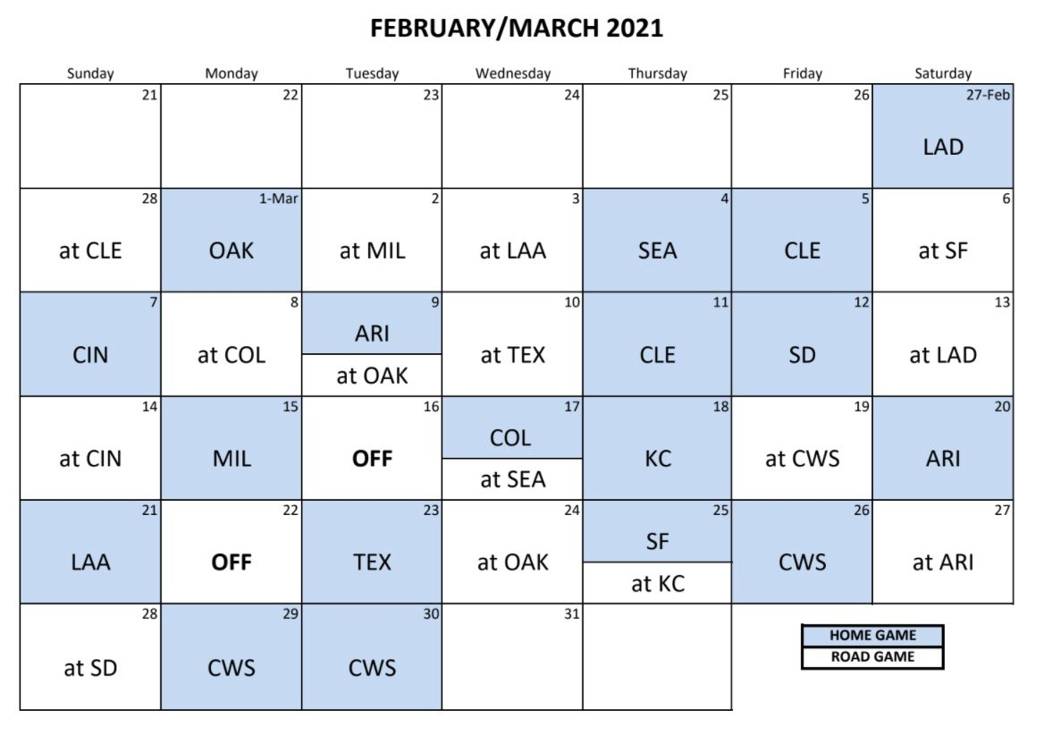 Chicago Cubs Announce 2021 Spring Training Schedule