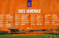 Clemson Baseball Announces 2021 Schedule IOnGreenville