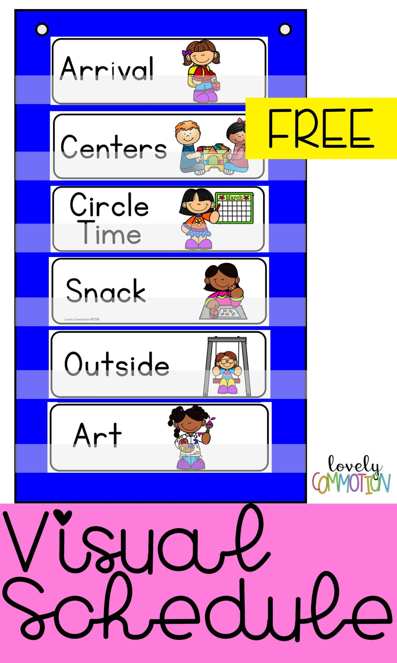 Creating A Visual Schedule For Your Preschool Pre k And 