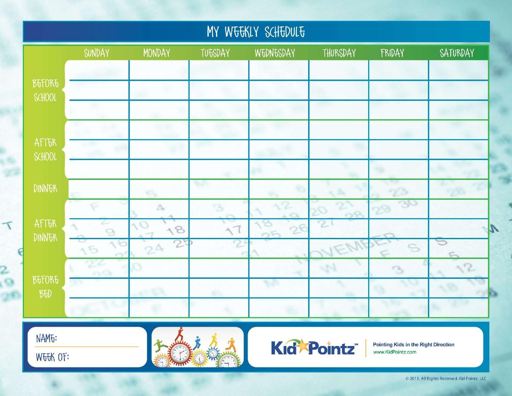 Daily Routine Charts For Kids Collection 25 Pages 