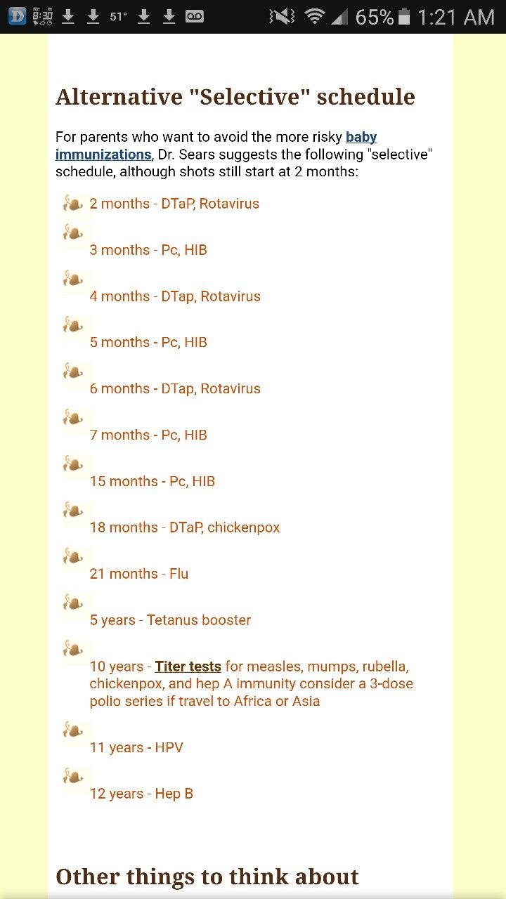 Dr Sears Vaccine Schedule Pdf Examples And Forms