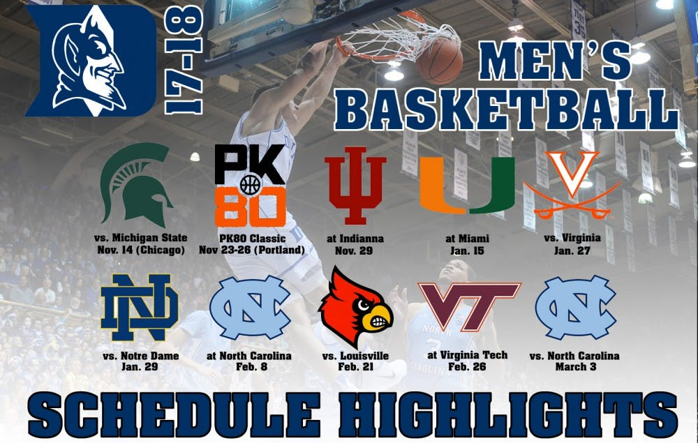 Duke Basketball Schedule 2021 18 Printable