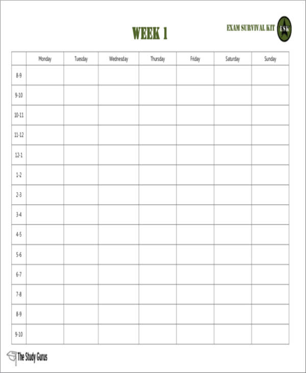 FREE 50 Printable Schedule Templates In PDF MS Word Excel