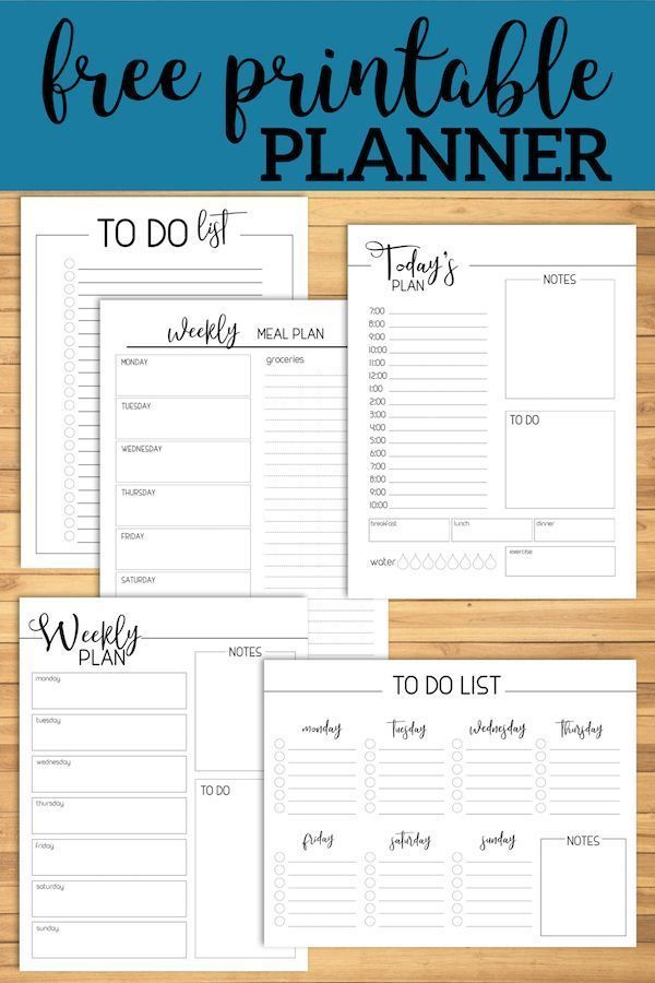 Free Printable Day Planner Pages Paper Trail Design