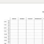 Half Hour Weekly Schedule Printable Half Hour Daily