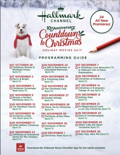 Hallmark Channel s 2019 Christmas Movie Schedule Simplemost