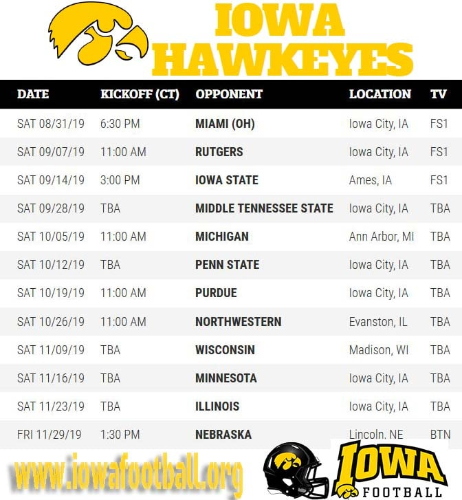 Printable Iowa Women s Basketball Schedule