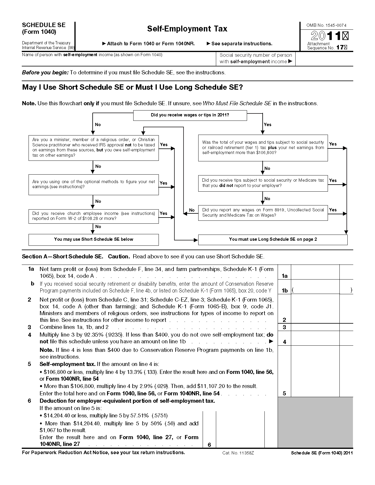 IRS Tax Form 1040 Schedule Se 2021 Tax Forms 1040 Printable