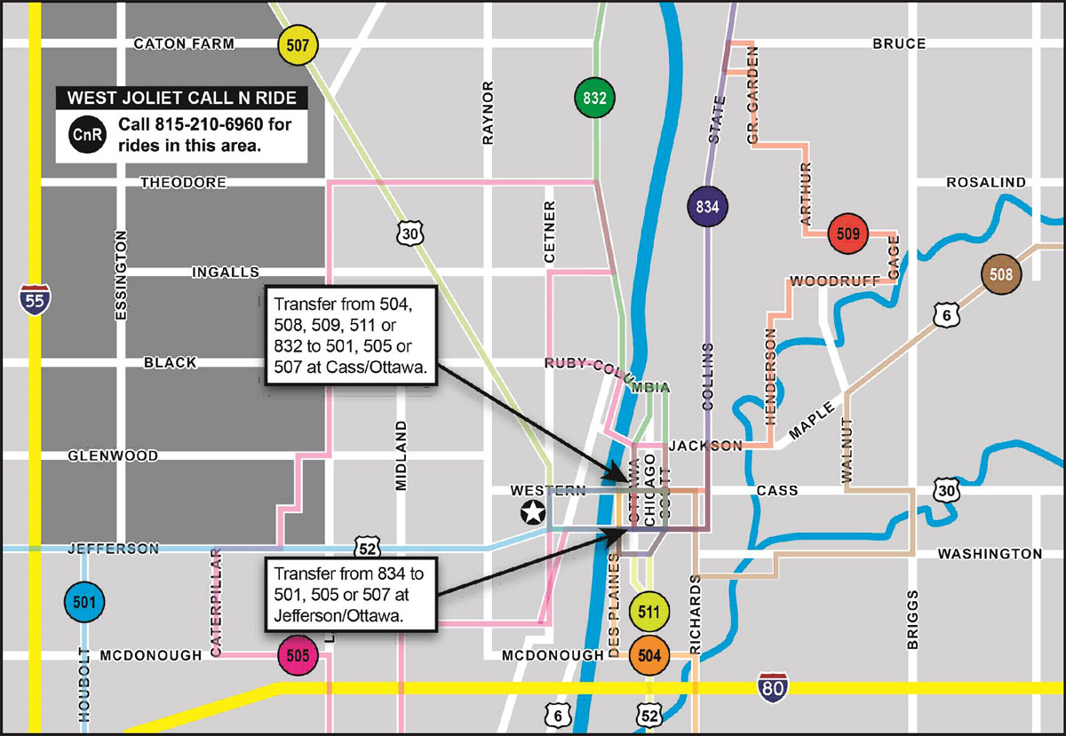 Joliet Pace Bus Routes Senior Services Of Will County