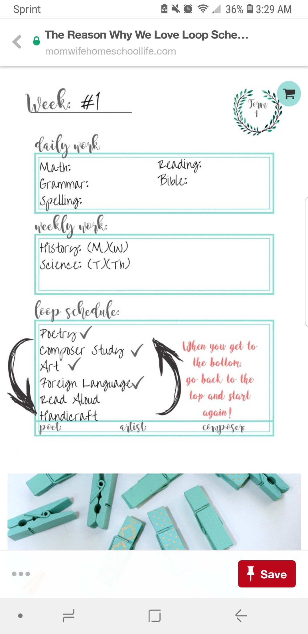 Loop Schedule Homeschool Schedule School Schedule 