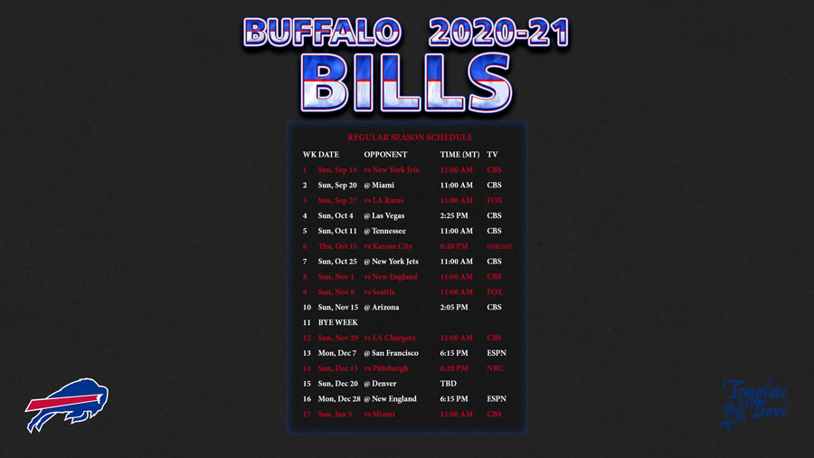 Nfl Schedule 2021 Printable Monthly Calendar Printables 