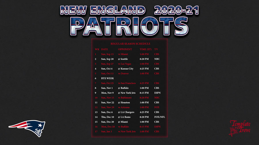 Printable 2021 Nfl Schedule Calendar Printables Free 