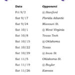 Printable Kansas State Wildcats Football Schedule 2016