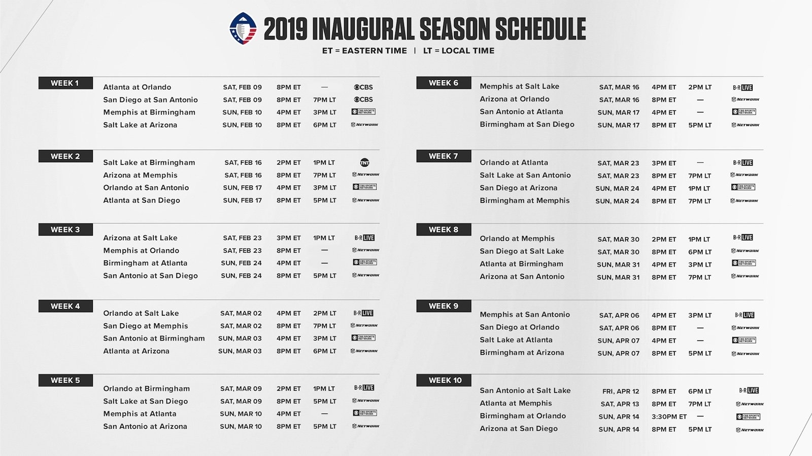 Printable Nfl Schedule For 2019 2020 Calendar 