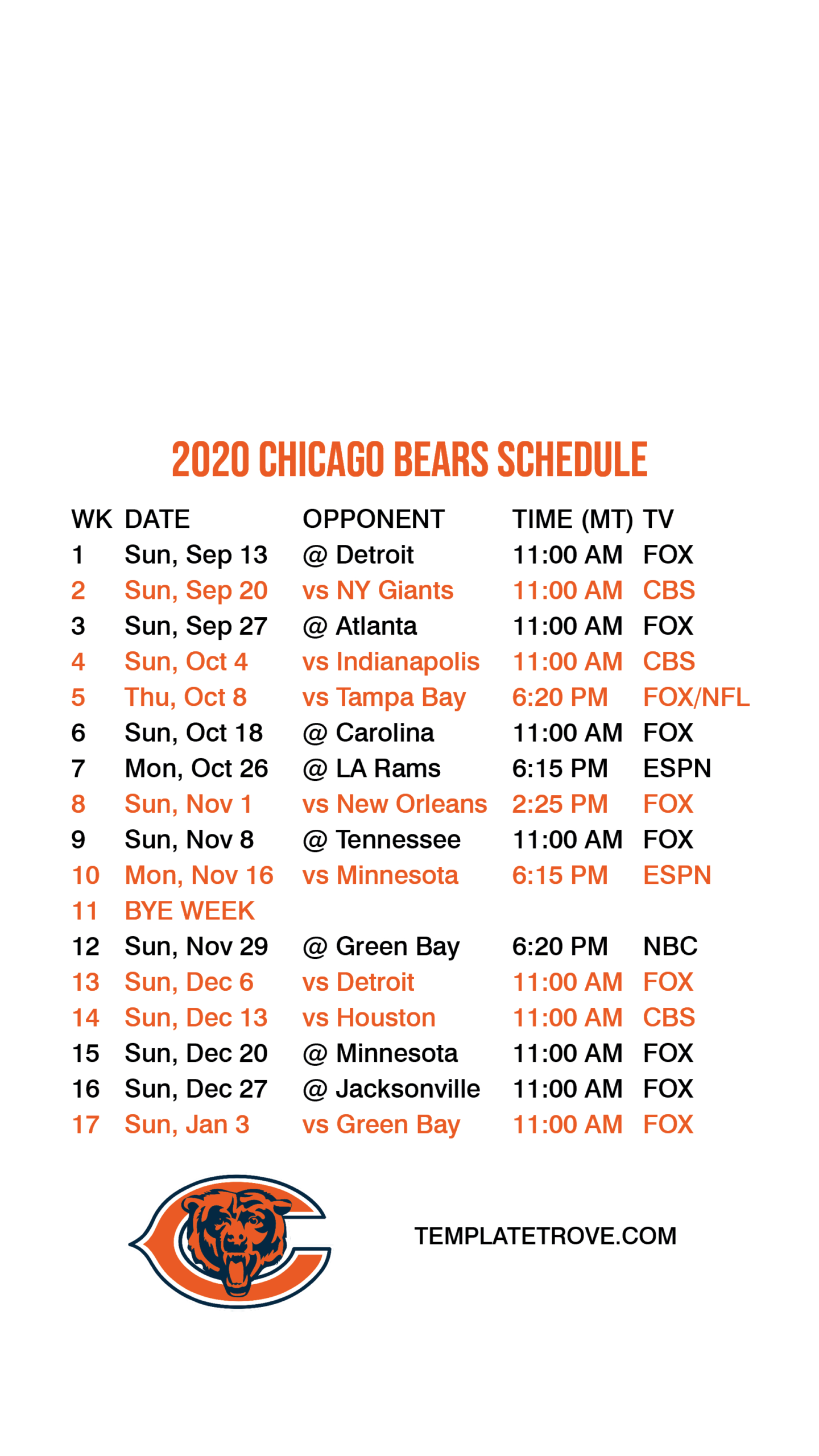 Printable Nfl Schedule For 2021 Calendar Printables 