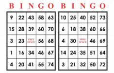 Printable Number Bingo Cards Printable Bingo Cards Part 3