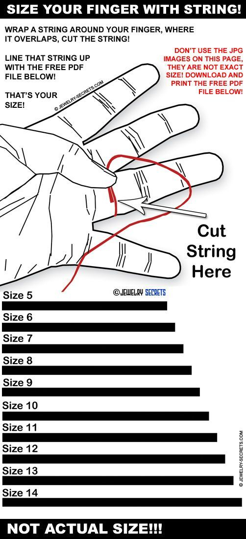 Ring Finger Measurement Tool Printable Printable Ring