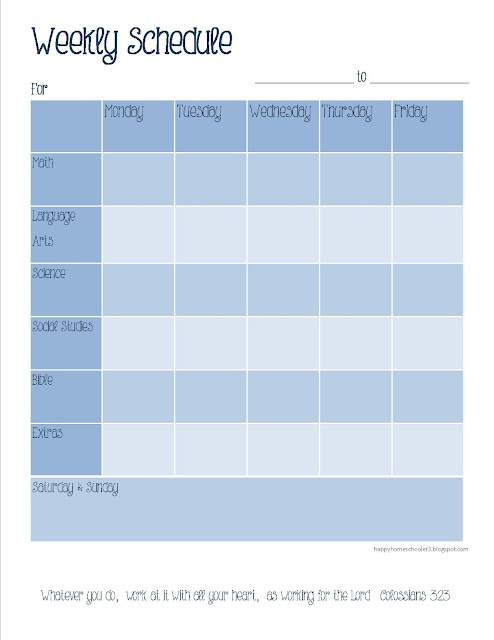 The Happy Homeschooler Our Homeschool Planner A Free 