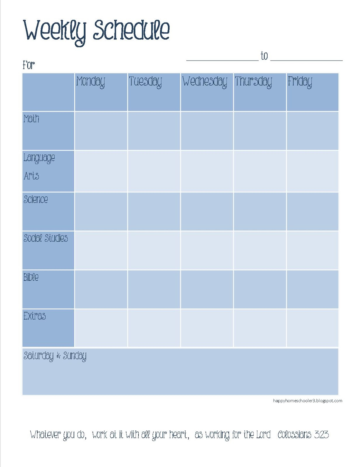 The Happy Homeschooler Our Homeschool Planner A Free 