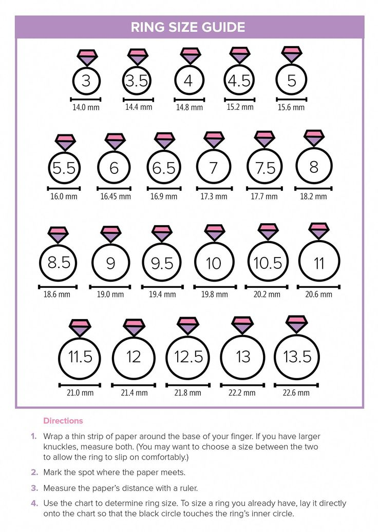 This Printable Ring Size Guide Will Help You Find The