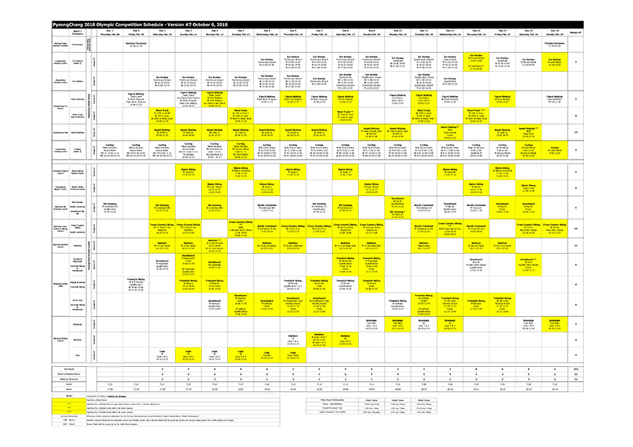 Tokyo 2020 Schedule Calendars 2021