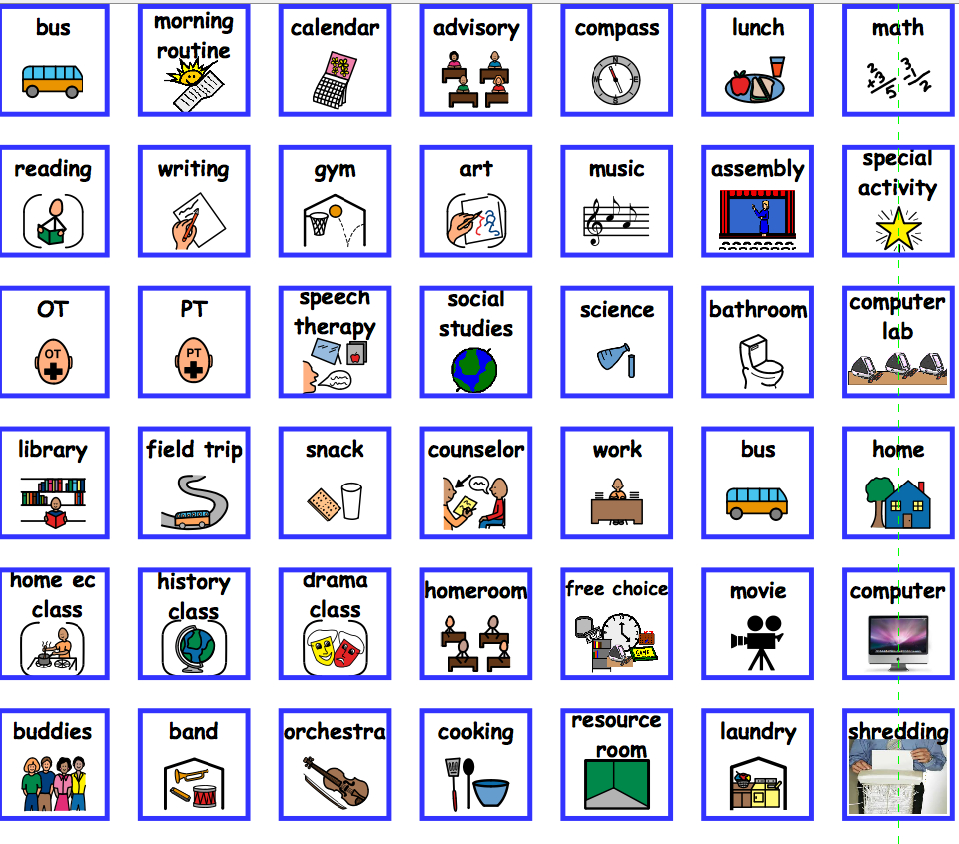 Visual Schedule Template Printable Schedule Template