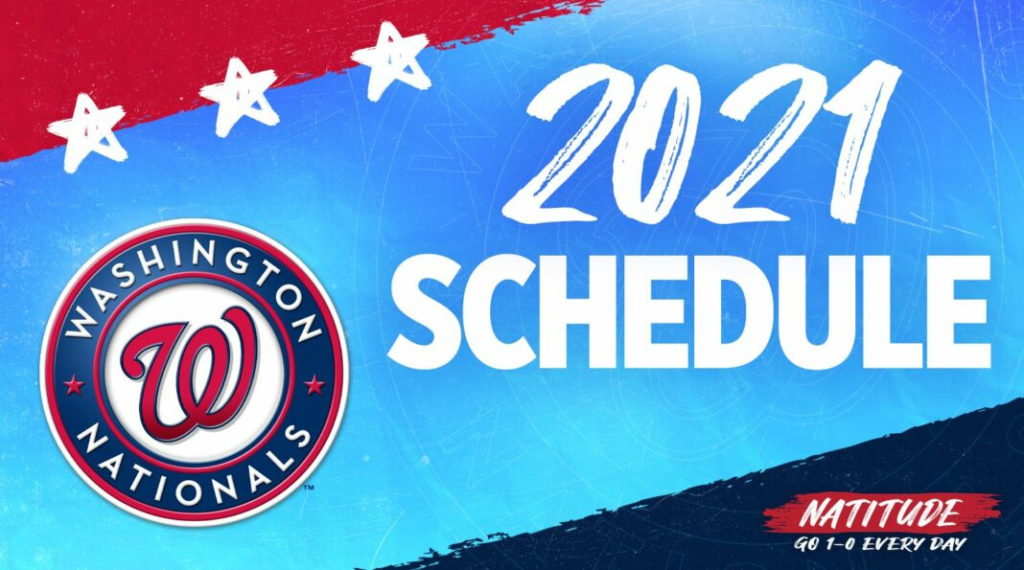 Washington Nationals 2021 Printable Schedule