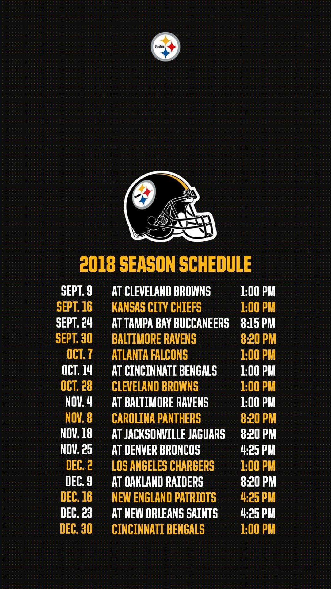 Show Me The Pittsburgh Steelers Preseason Schedule