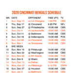 2020 2021 Cincinnati Bengals Lock Screen Schedule For