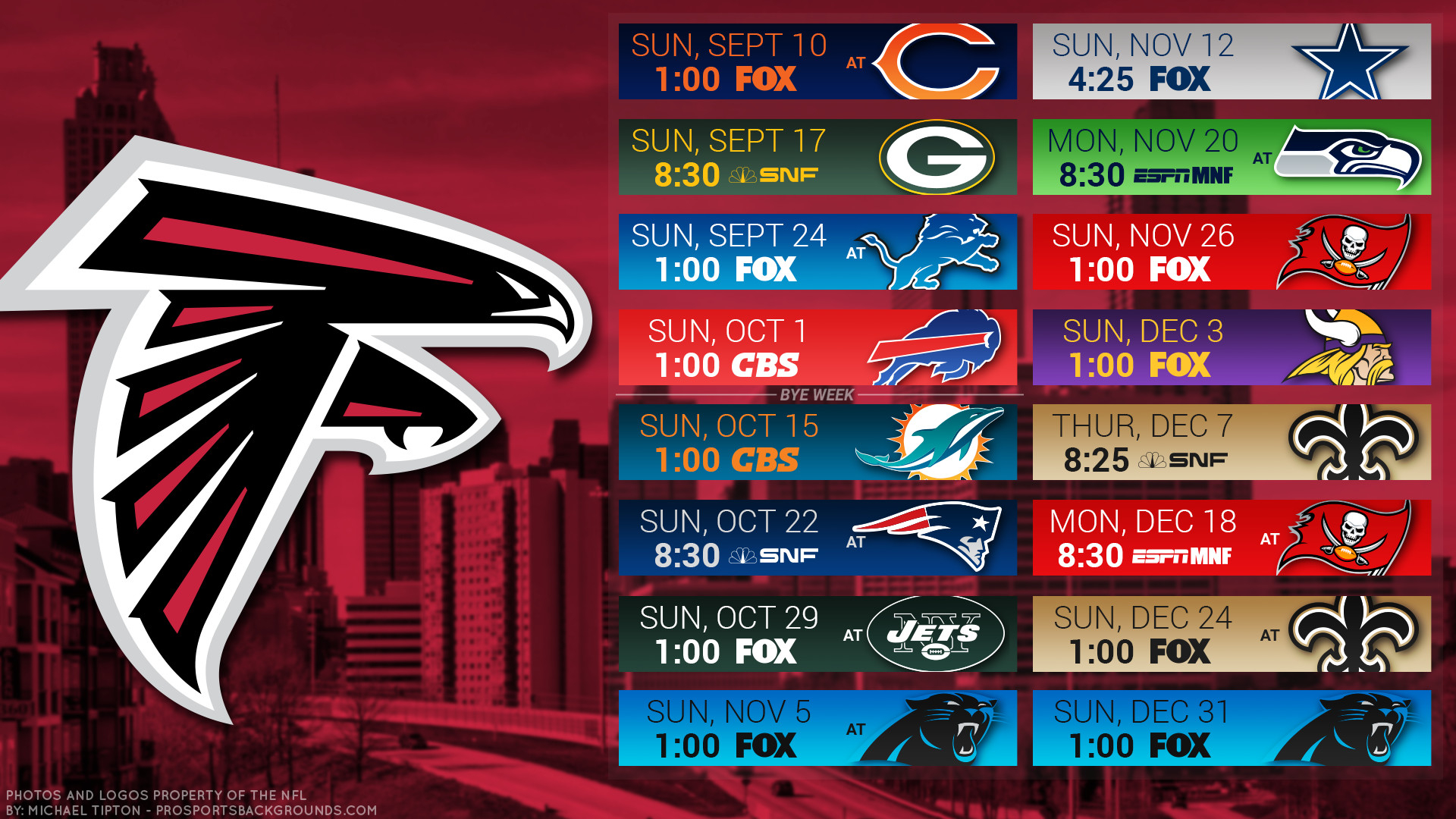 Atlanta Falcons 2018 Football Schedule ALQURUMRESORT COM