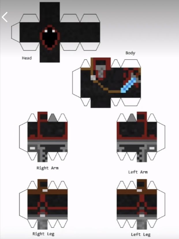 Badboyhalo Cutout Papercraft Minecraft Skin Minecraft 