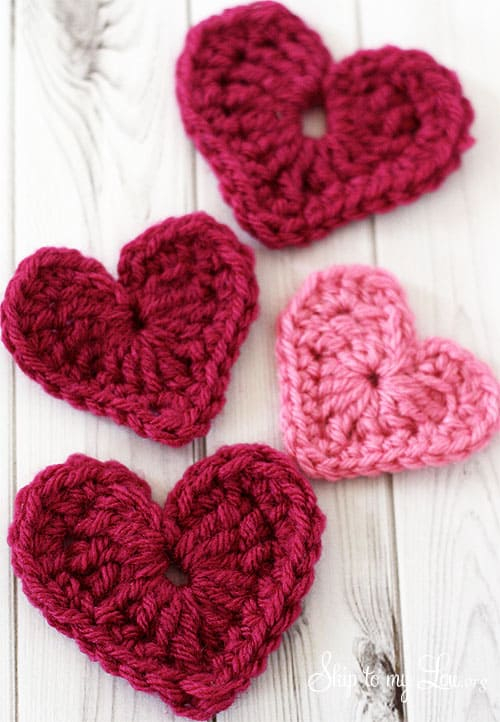 Crochet Heart Applique Skip To My Lou