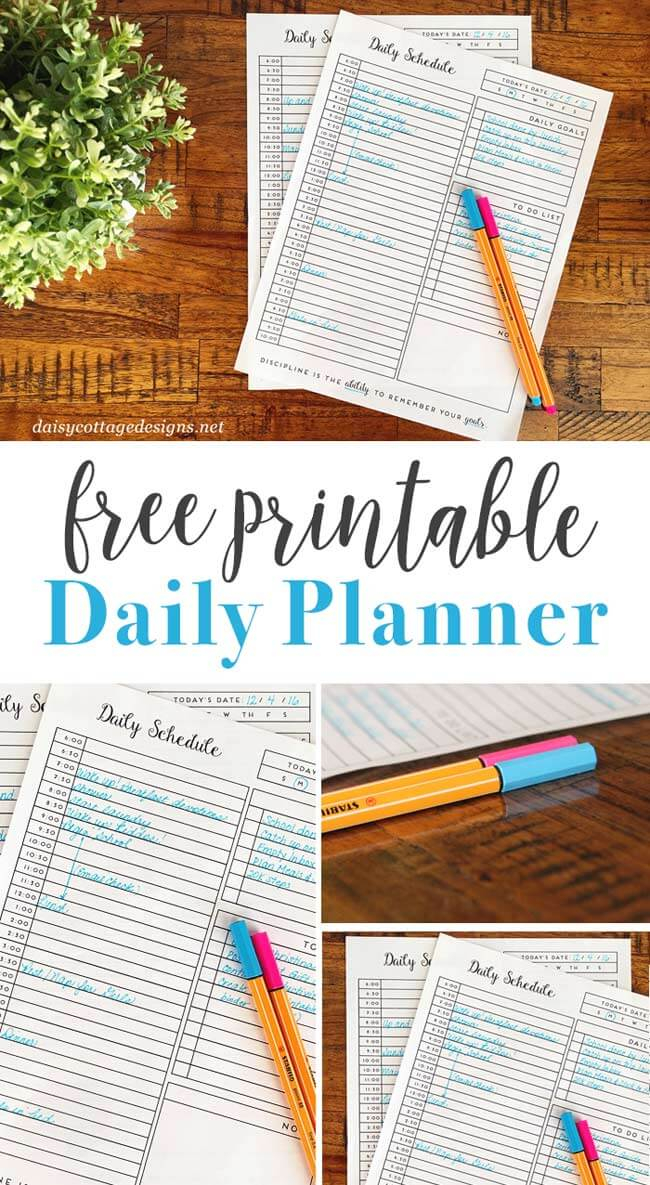 Daily Habit Tracker A Printable Goal Tracker Daisy 