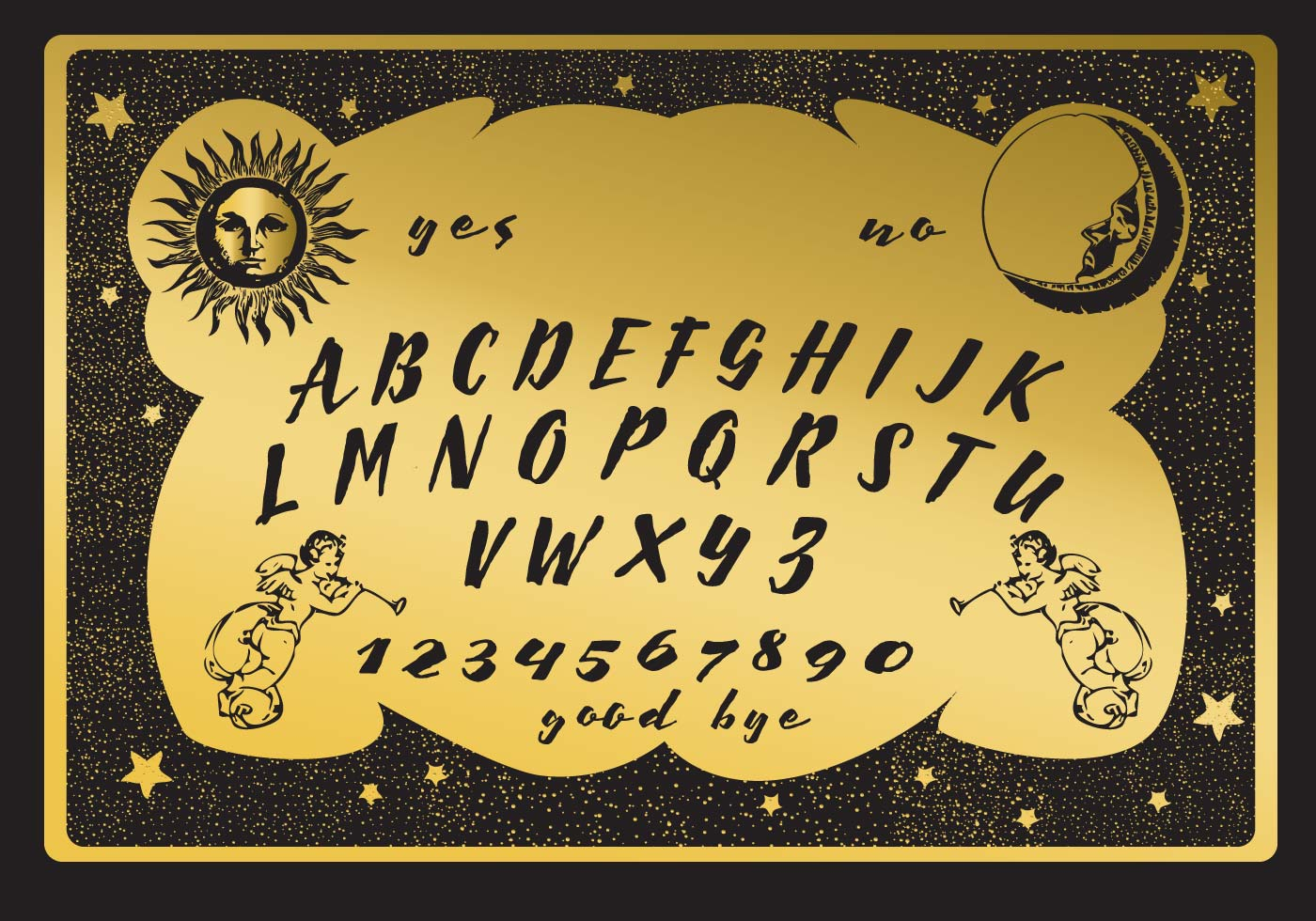 Golden Ouija Board Download Free Vector Art Stock 