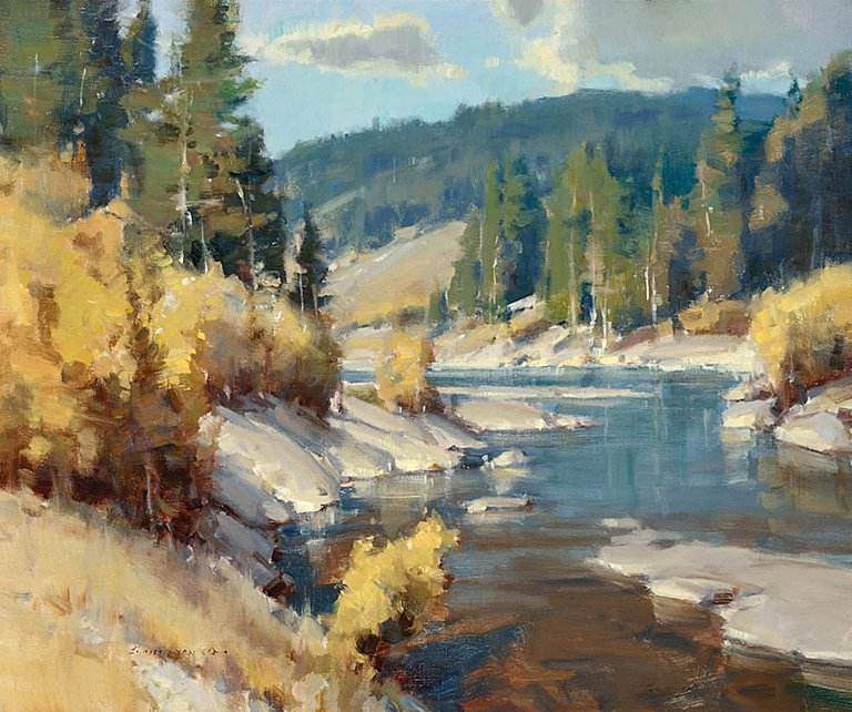 Jackson Hole Art Auction Wyoming River