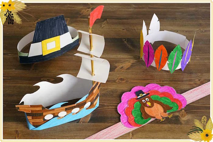 Kara s Party Ideas FREE Thanksgiving Hat Printable Crafts 