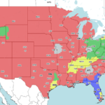 NFL Week 5 Broadcast Map Turf Show Times