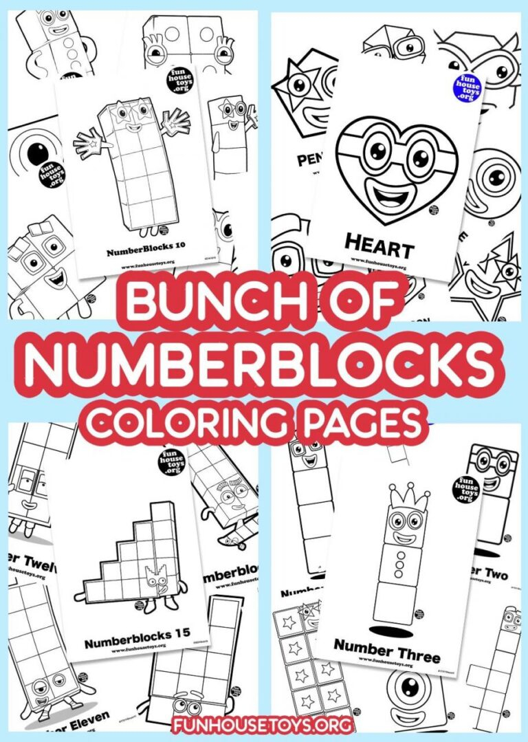 Numberblocks Printables 13 Kidsworksheetfun