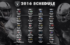 Raiders Schedule