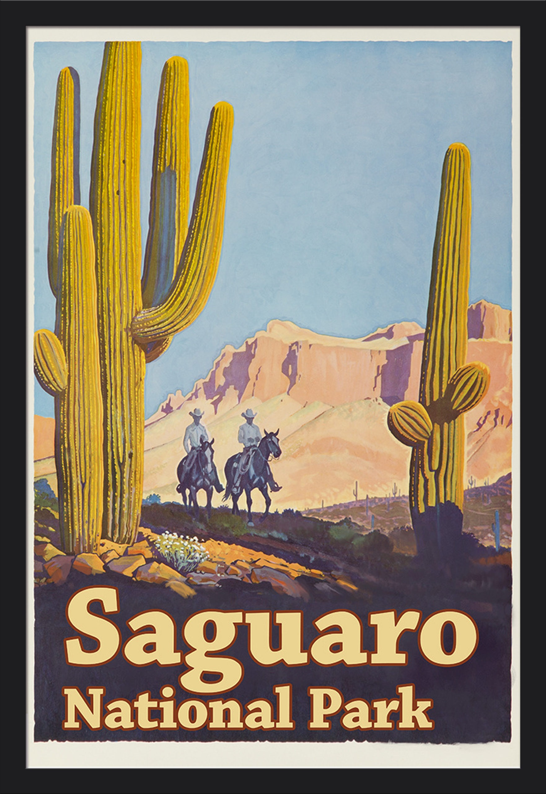 Saguaro National Park Vintage Poster 24x36 Giclee Art 