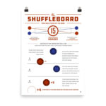 Shuffleboard Game Rules Game Room Poster Art Etsy