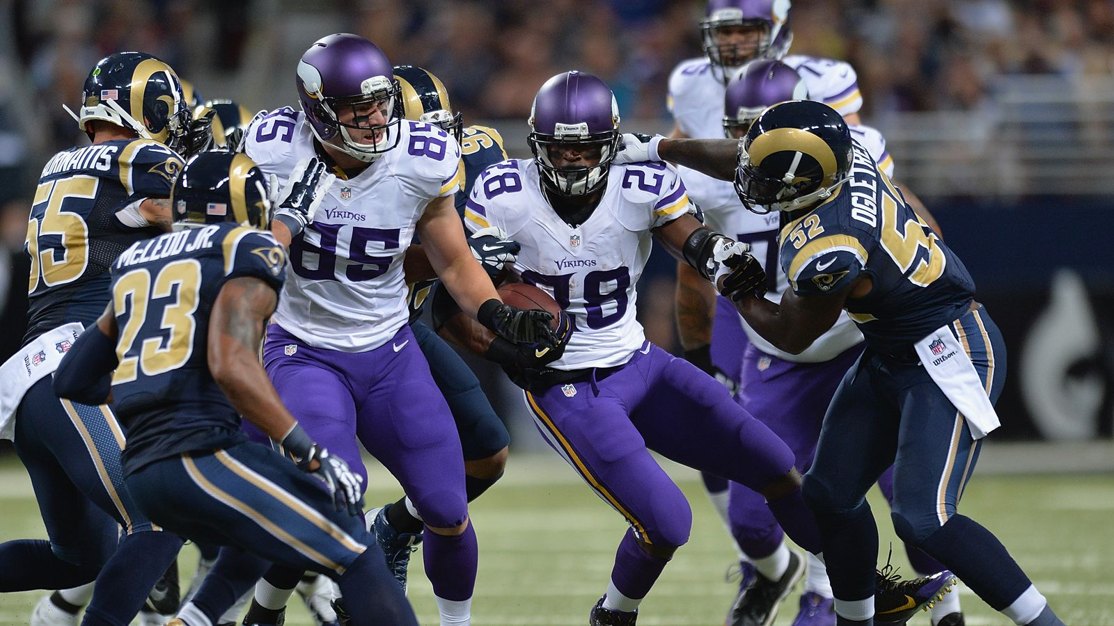 St Louis Rams At Minnesota Vikings Game Time TV 